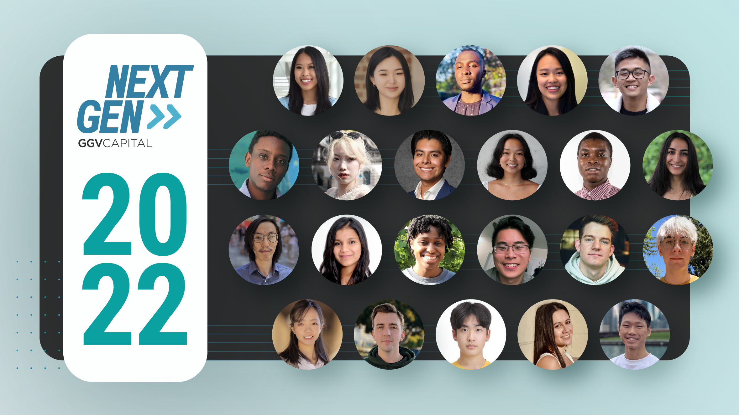 Twenty-two faces of 2022 GGV NextGen Fellows
