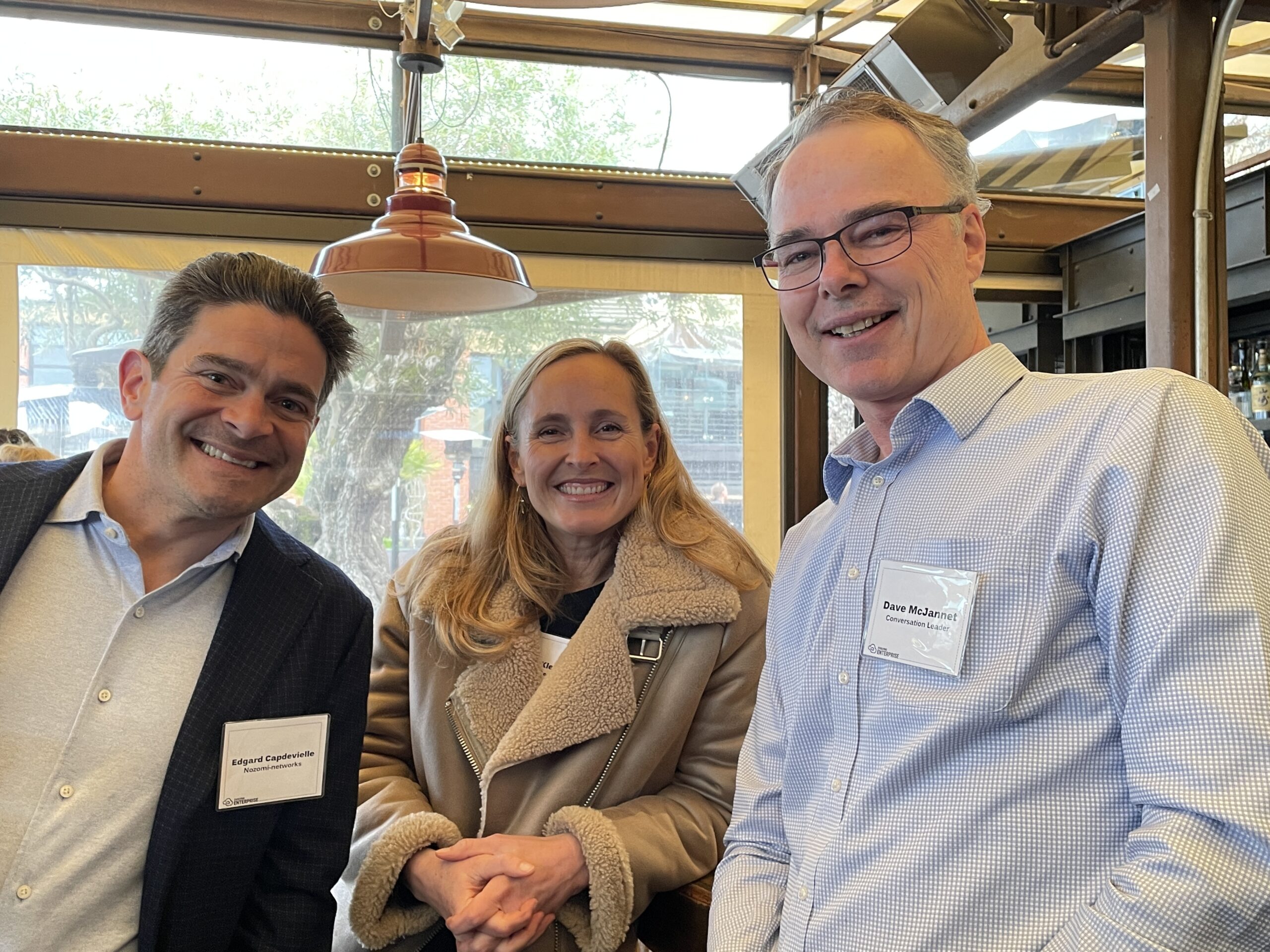 Nozomi's Edgard Capdevielle with Figma's Amanda Kleha and HashiCorp's Dave McJannet
