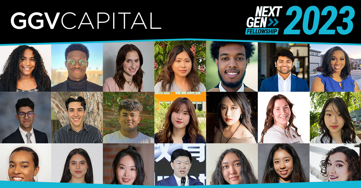 The 2023 cohort of GGV NextGen Fellows